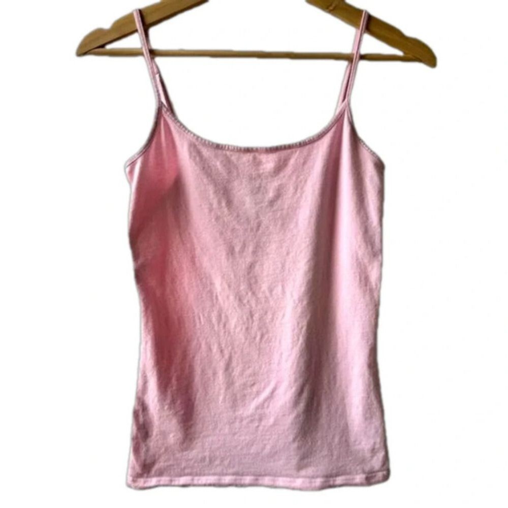 Vintage Merona pink tank top small spaghetti strap adjustable Y2K retro camisole